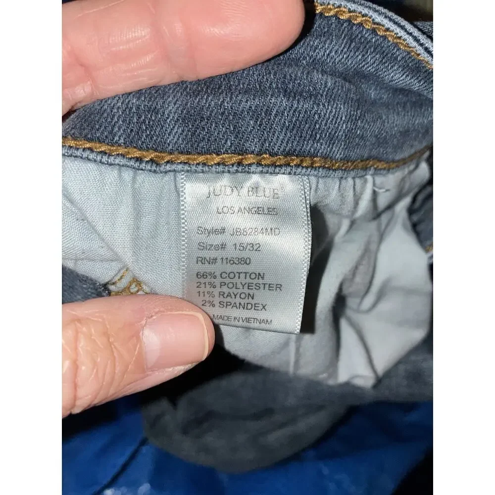 Judy Blue Boyfriend Fit Jeans Women's‎ 15/32 Blue Faded Medium Wash JB8284MD